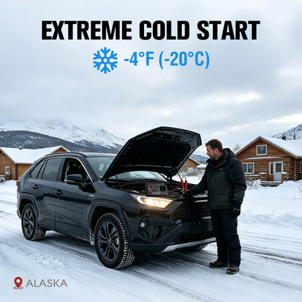 Extreme cold start from safemate