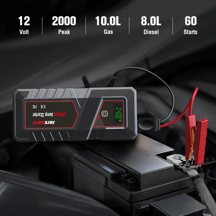SM2000 PRO safemate jump starters data